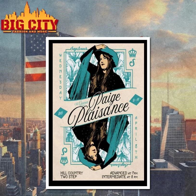 Paige Plaisance Sagebrush in Austin TX Apr 8 2026 Poster Shirt