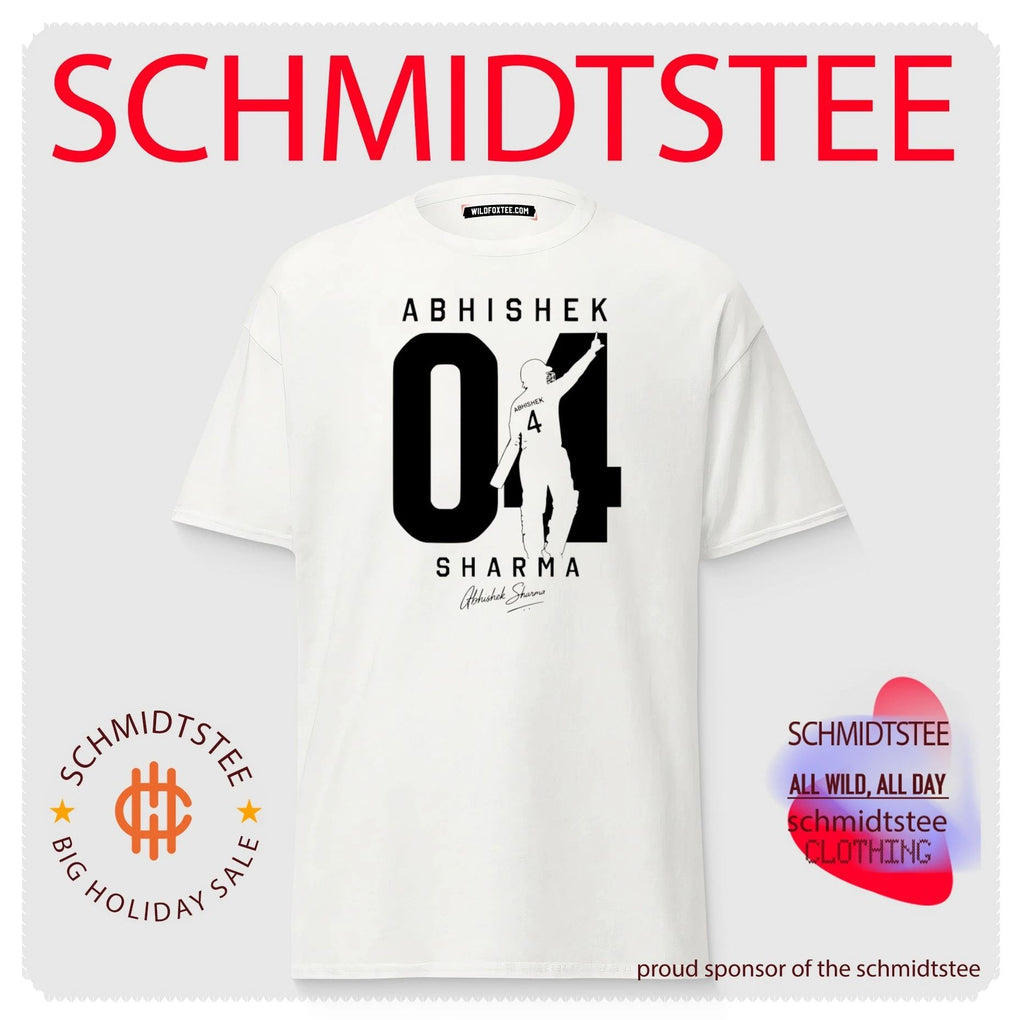 Abhishek Sharma No 4 Signature Cricket Indian Cricketer shirt