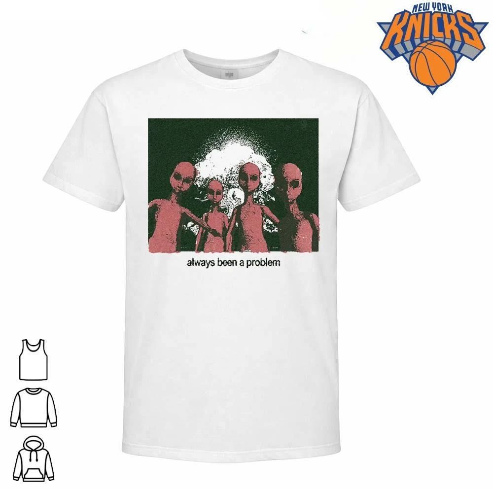 Aliens Staring In Front Of Nuclear Explosion Vintage Always Been A Problem shirt