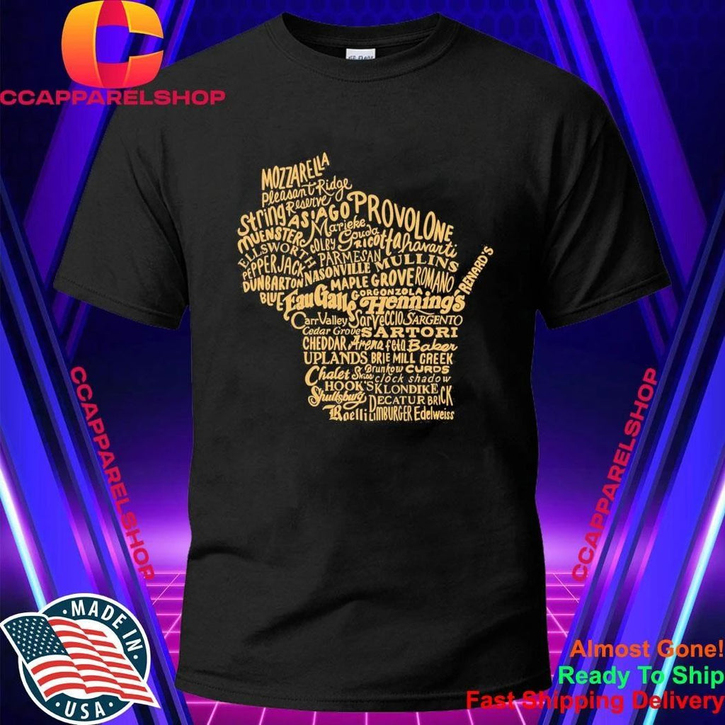 Wisconsin Cheese Map Shirt