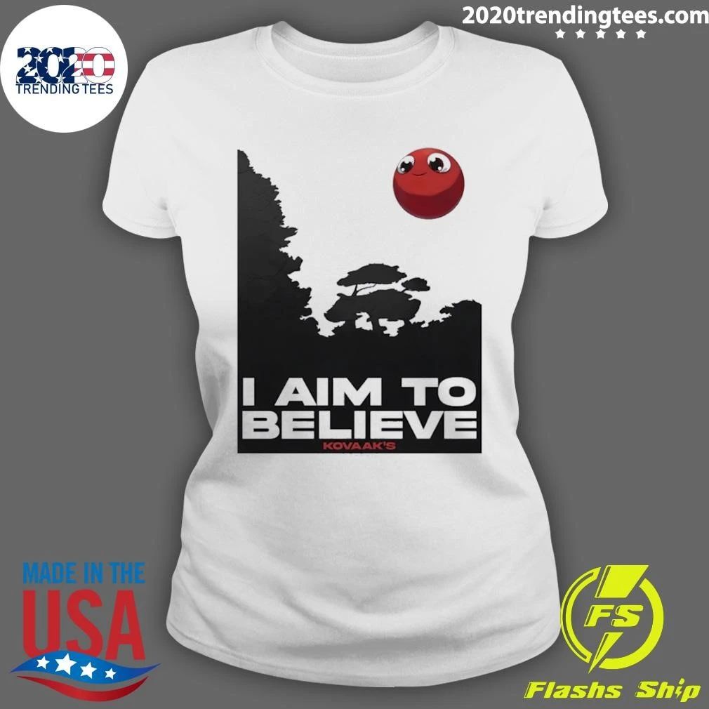 Kovaak’s I Aim to Believe Red Ball Tee Shirt