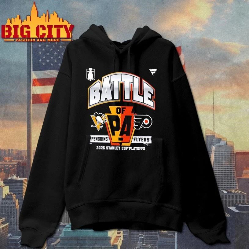 Philadelphia Flyers vs. Pittsburgh Penguins Battle of Pennsylvania Legacy Graphic Shirt