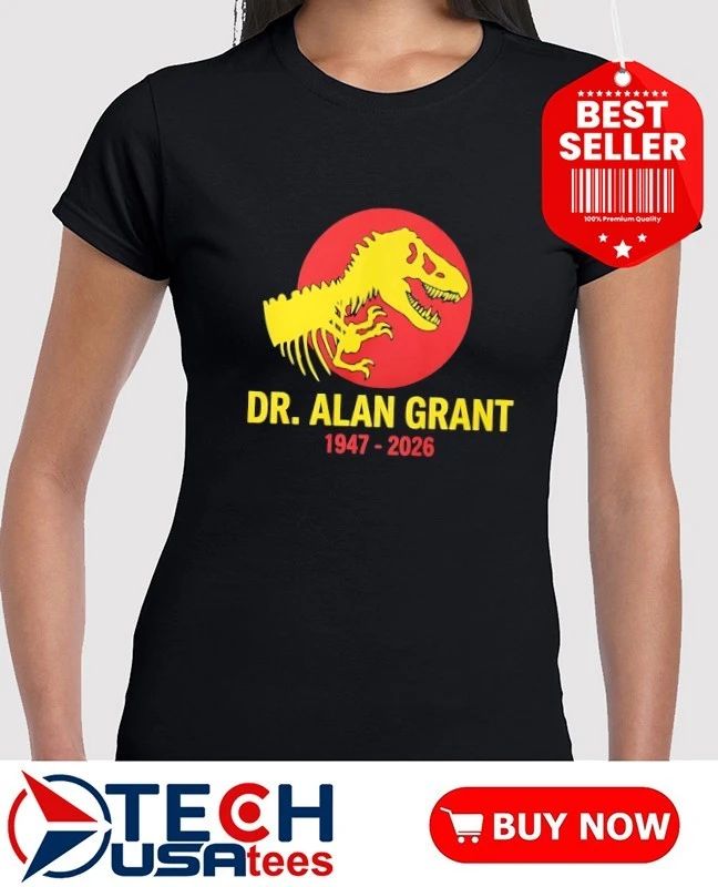 Dr. Alan Grant 1947-2026 Tribute shirt