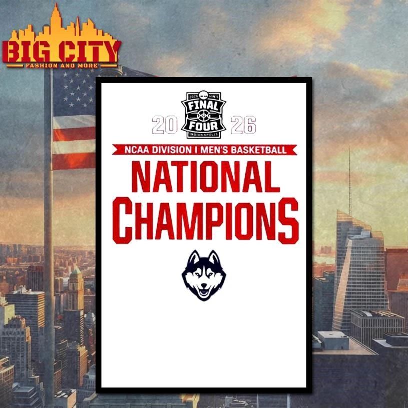 UConn Huskies 2026 NCAA Division I Men’s Basketball Final Four National Champions classic Shirt