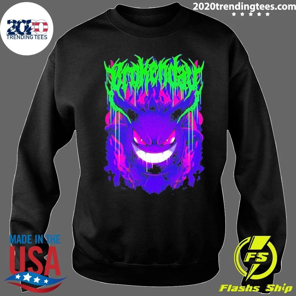 Gengar Brokenday Shadow Ball Bootleg Style Shirt
