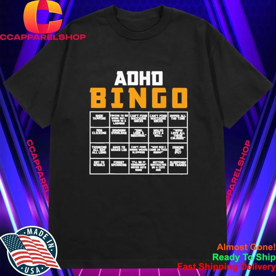 World Mental Health Awareness Day ADHD Bingo Shirt