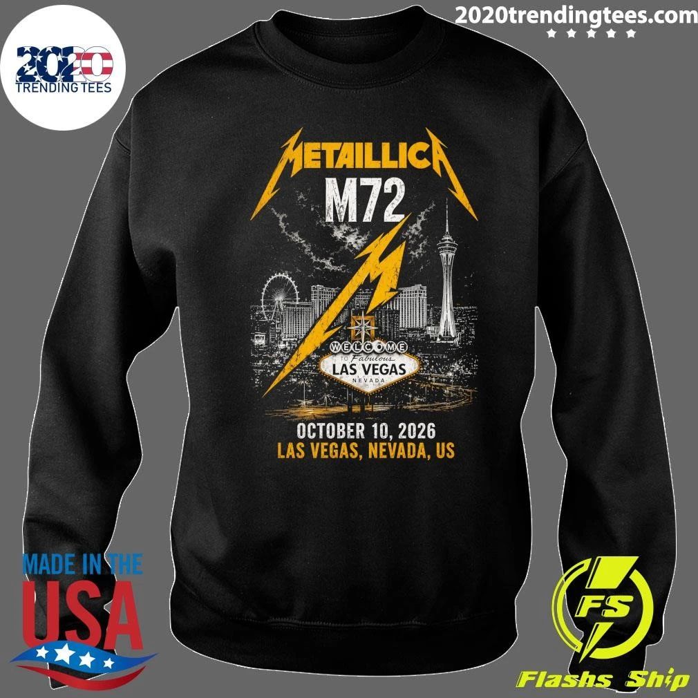 Metallica M72 Welcome To Fabulous Las Vegas Nevada October 10, 2026 Las Vegas, Nevada, U.S Shirt