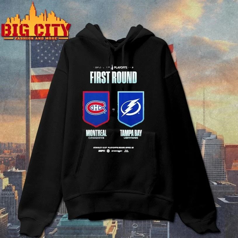 Montreal Canadiens Vs Tampa Bay Lightning NHL Stanley Cup Playoffs 2026 First Round Shirt
