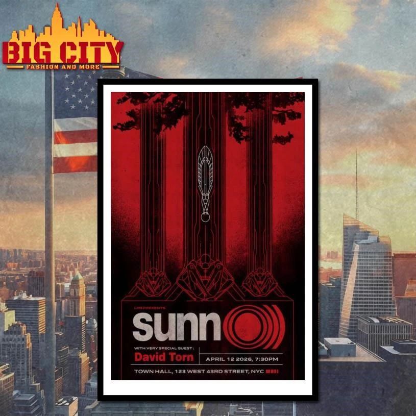 SUNN O))) April 12 2026 New York City Poster Shirt