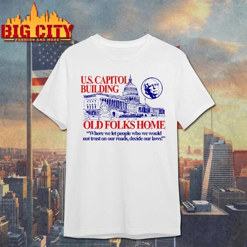 US Capitol Building Old Folks Home Mitch McConnell Funny Political Meme Shirt