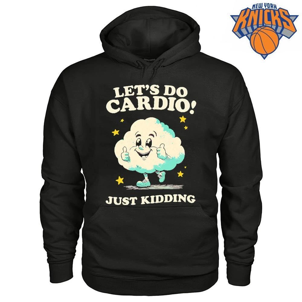 Cute Cloud Lets Do Cardio Just Kidding Funny Fitness Gym Shirt