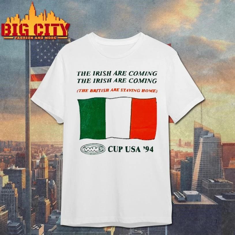 The Irish are coming World Cup USA 94 vintage Ireland football flag shirt