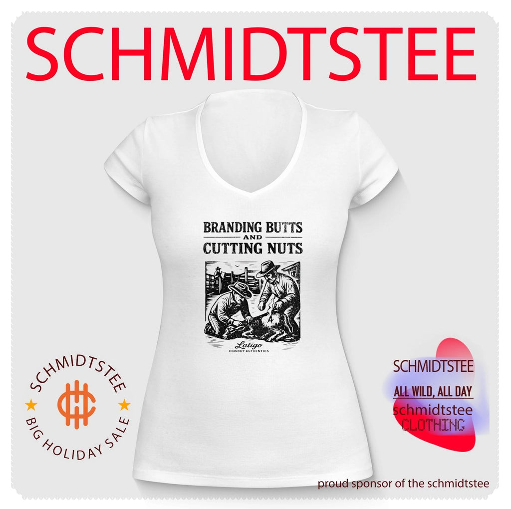 Branding Butts and Cutting Nuts Cowboy Authentics Vintage shirt