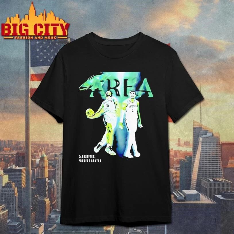 Victor Wembanyama And Stephon Castle San Antonio Spurs Basketball Ufo Area Shirt