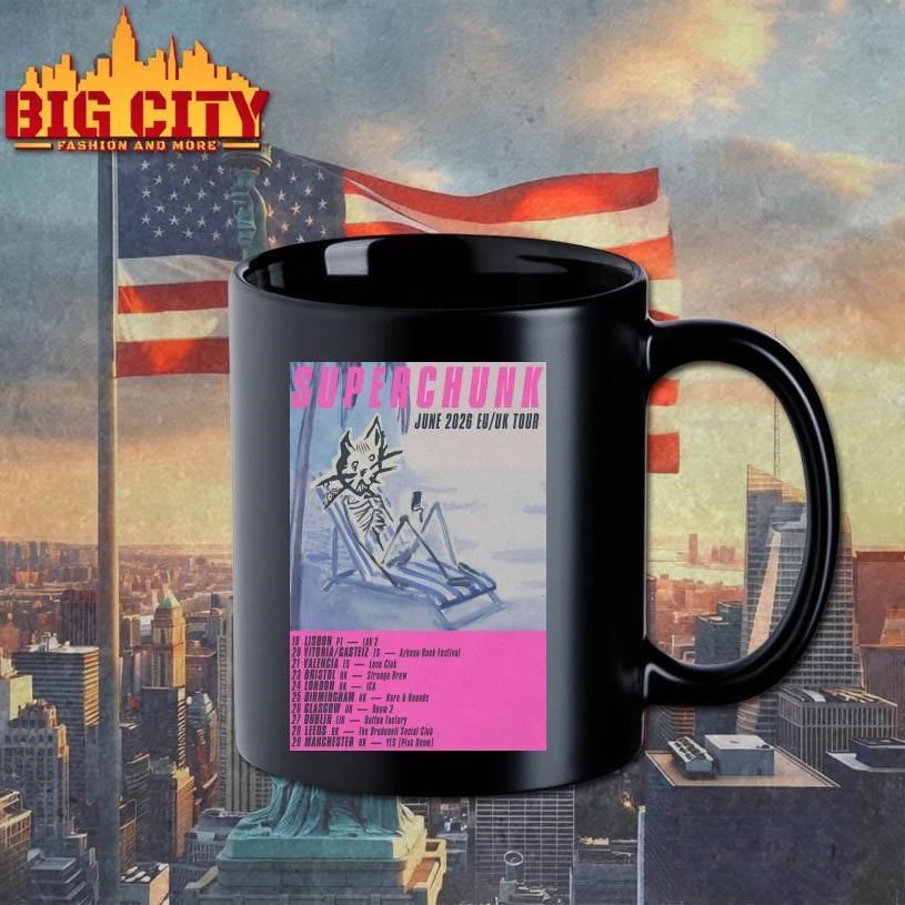 Superchunk EU-UK Tour June 2026 Poster Shirt