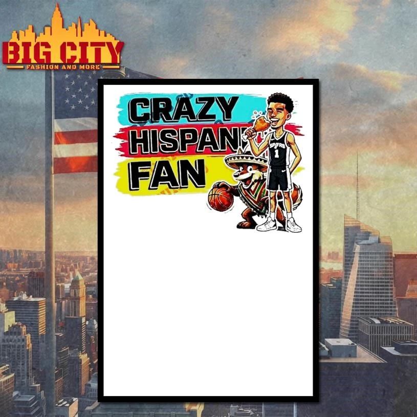 Victor Wembanyama Coyote Crazy Hispanic Fan Mexico San Antonio Spurs Basketball Floral Shirt