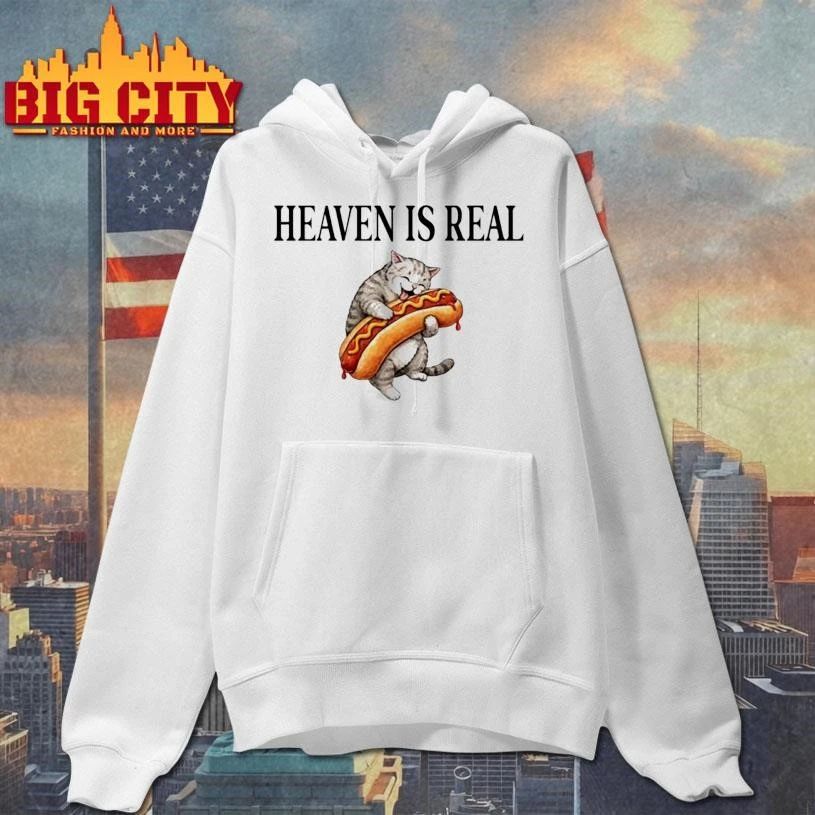 Cat Hotdog Heaven Is Real Shirt