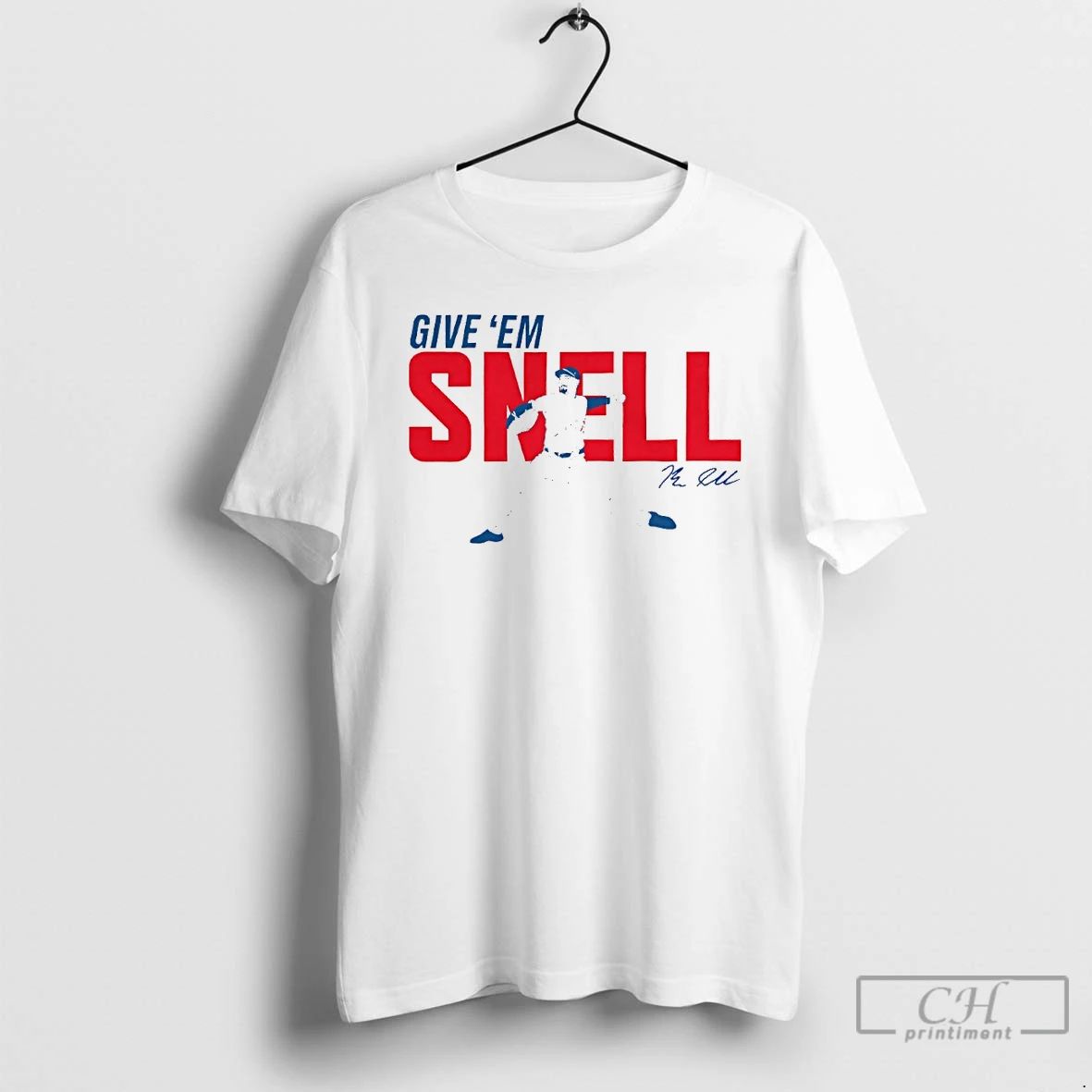Classic Give Em Snell Los Angeles Dodgers Baseball Signature T Shirts