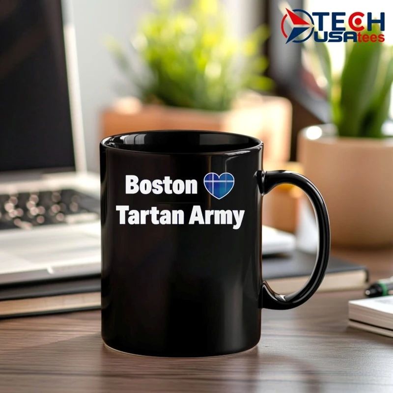 Boston love Tartan Army heart shirt