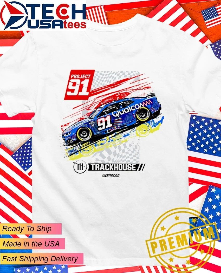 Trackhouse Racing Team Collection Kevin Magnussen Project91 Qualcomm Car shirt