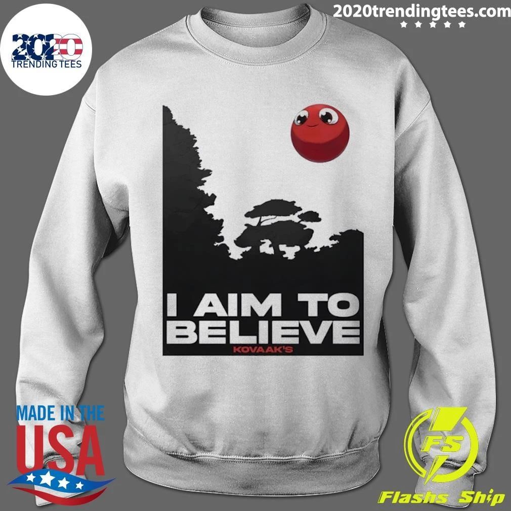 Kovaak’s I Aim to Believe Red Ball Tee Shirt
