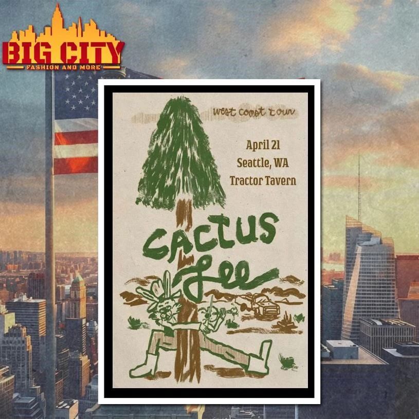 Cactus Lee 4-21-2026 Seattle WA Poster Shirt