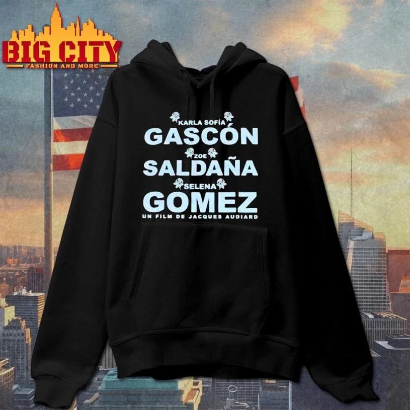 Karla Sofia Gascon Zoe Saldana And Selena Gomez Shirt