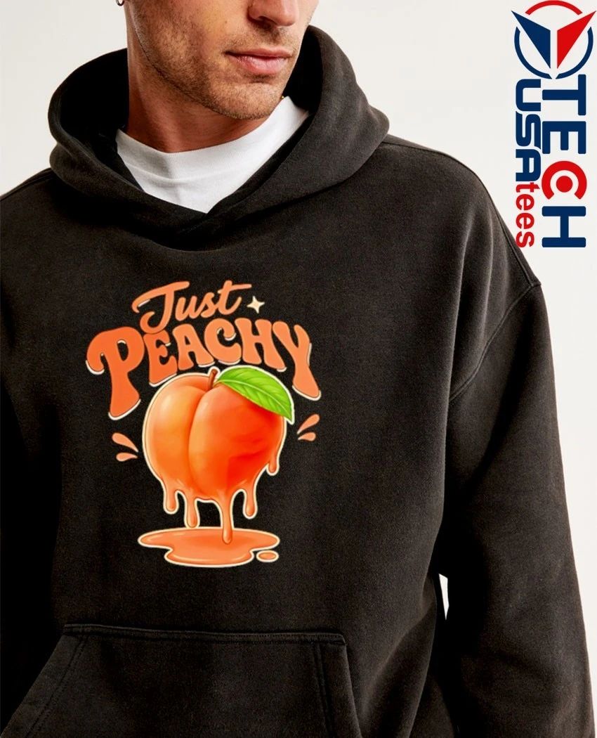 Just peachy dripping fruit shirt