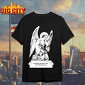 Angel with Gun Horror Never Stops But Neither Do I Gothic Graphic shirt