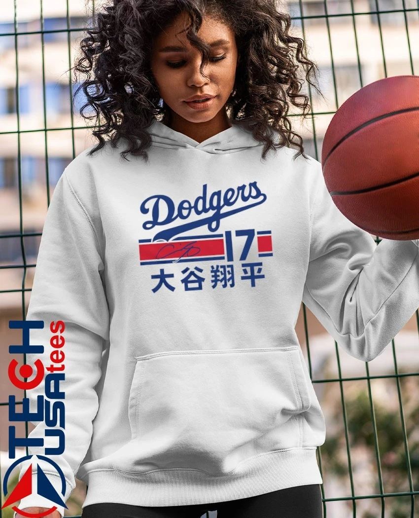 Los Angeles Dodgers Shohei Ohtani No. 7 Japanese signature shirt