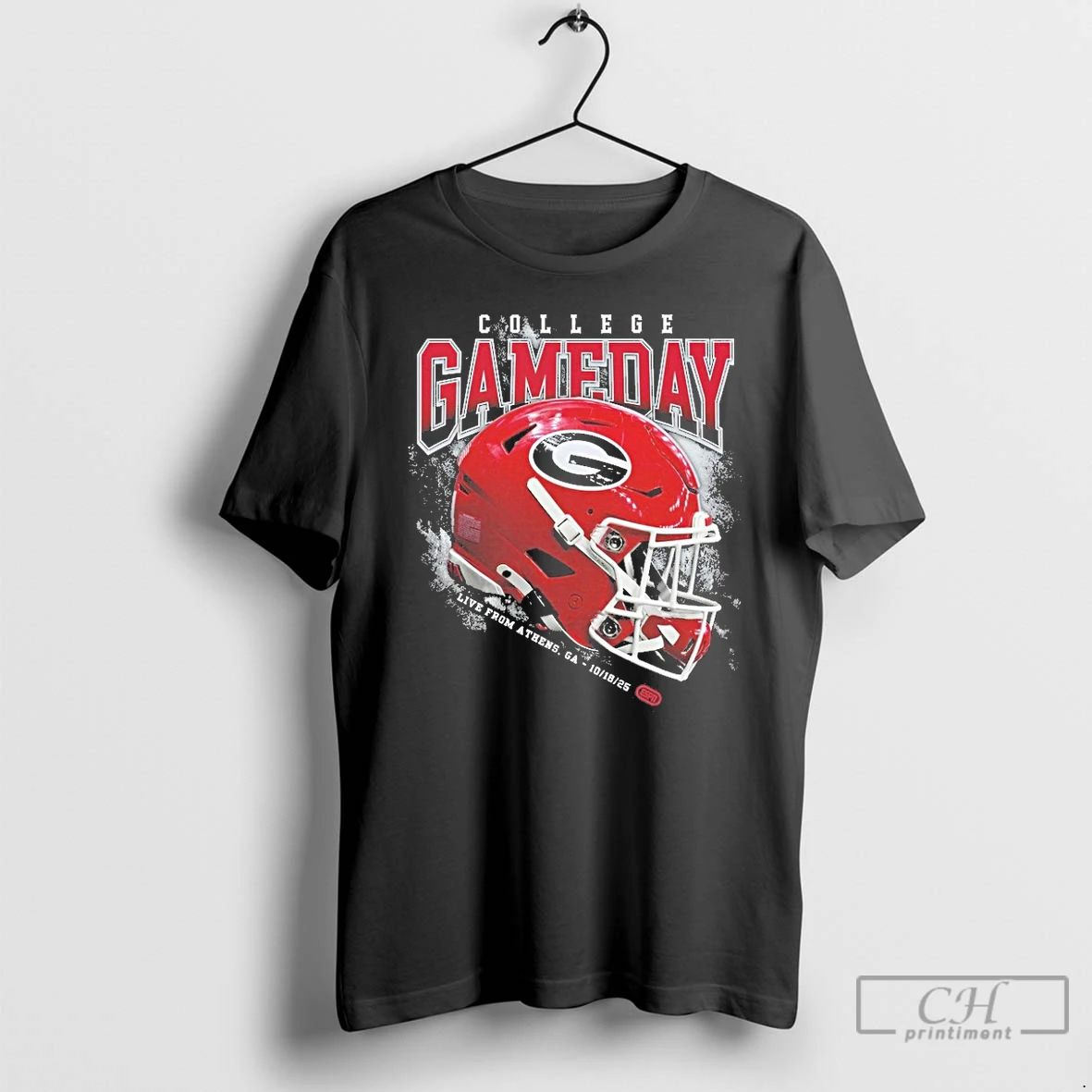 Classic Georgia Bulldogs College Gameday Live From Athens Ga October 18 2025 Helmet T Shirts