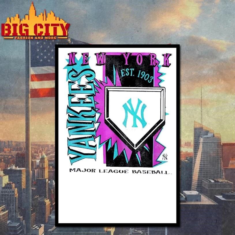 New York Yankees MLB Cooperstown Neon Field Shock Shirt