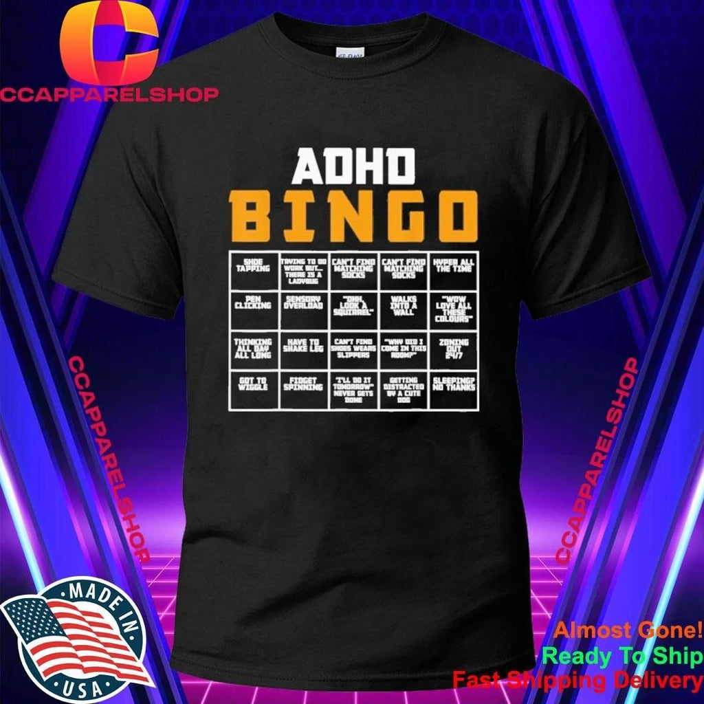 World Mental Health Awareness Day ADHD Bingo Shirt