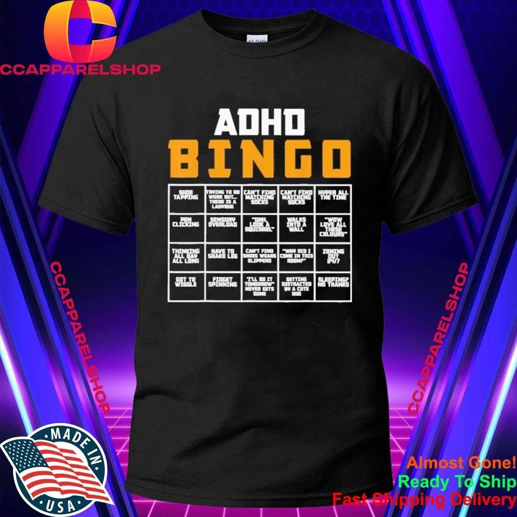 World Mental Health Awareness Day ADHD Bingo Shirt