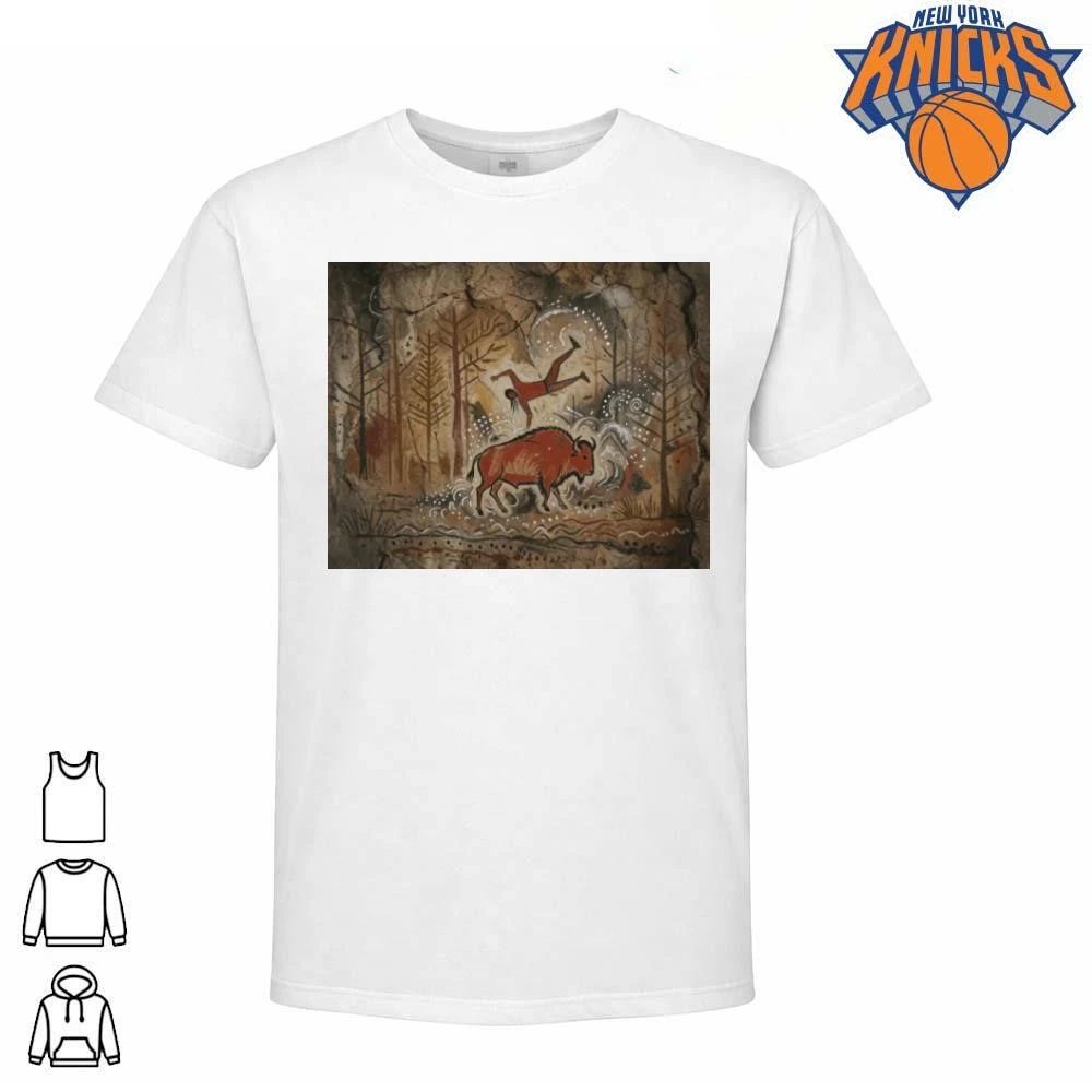 Ancient Cave Painting Bison Hunter Primitive Art Aesthetic Shirt