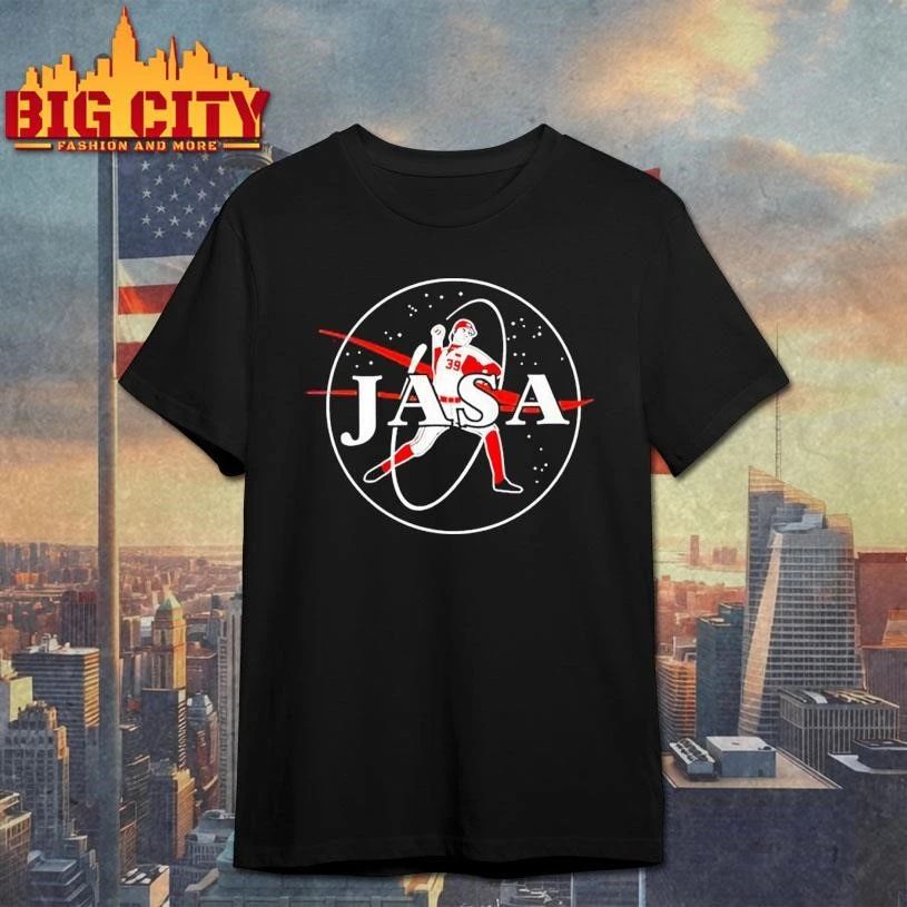 NASA Carson Jasa 39 Nebraska Cornhuskers Baseball Shirt