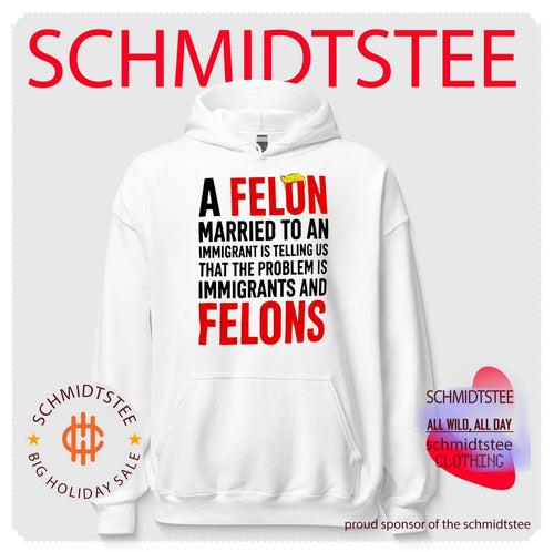A Felon Married to an Immigrant Political Slogan shirt