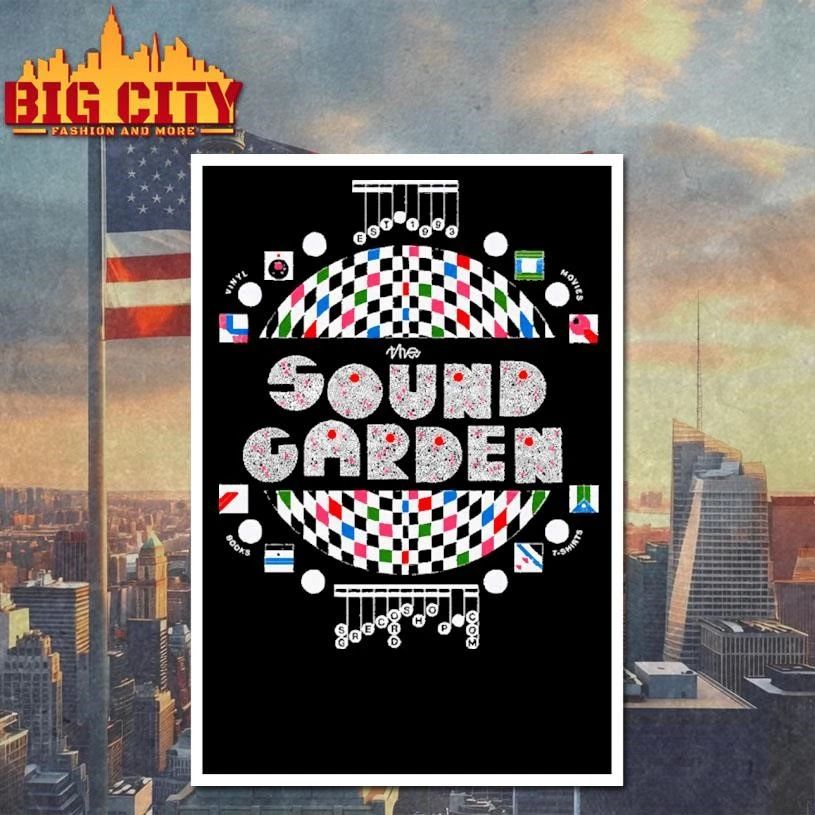 The Sound Garden Record Shop Retro Graphic Indie Rock shirt
