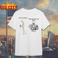 Fish and Chips vs Microplastics and Beef British American Chad Skeleton Meme Shirt