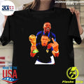 Kylian Mbappe and Ousmane Dembele France National Team Collage Trophy Shirt