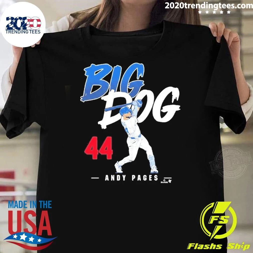 MLB Andy Pages 44 Big Dog Los Angeles Dodgers Shirt
