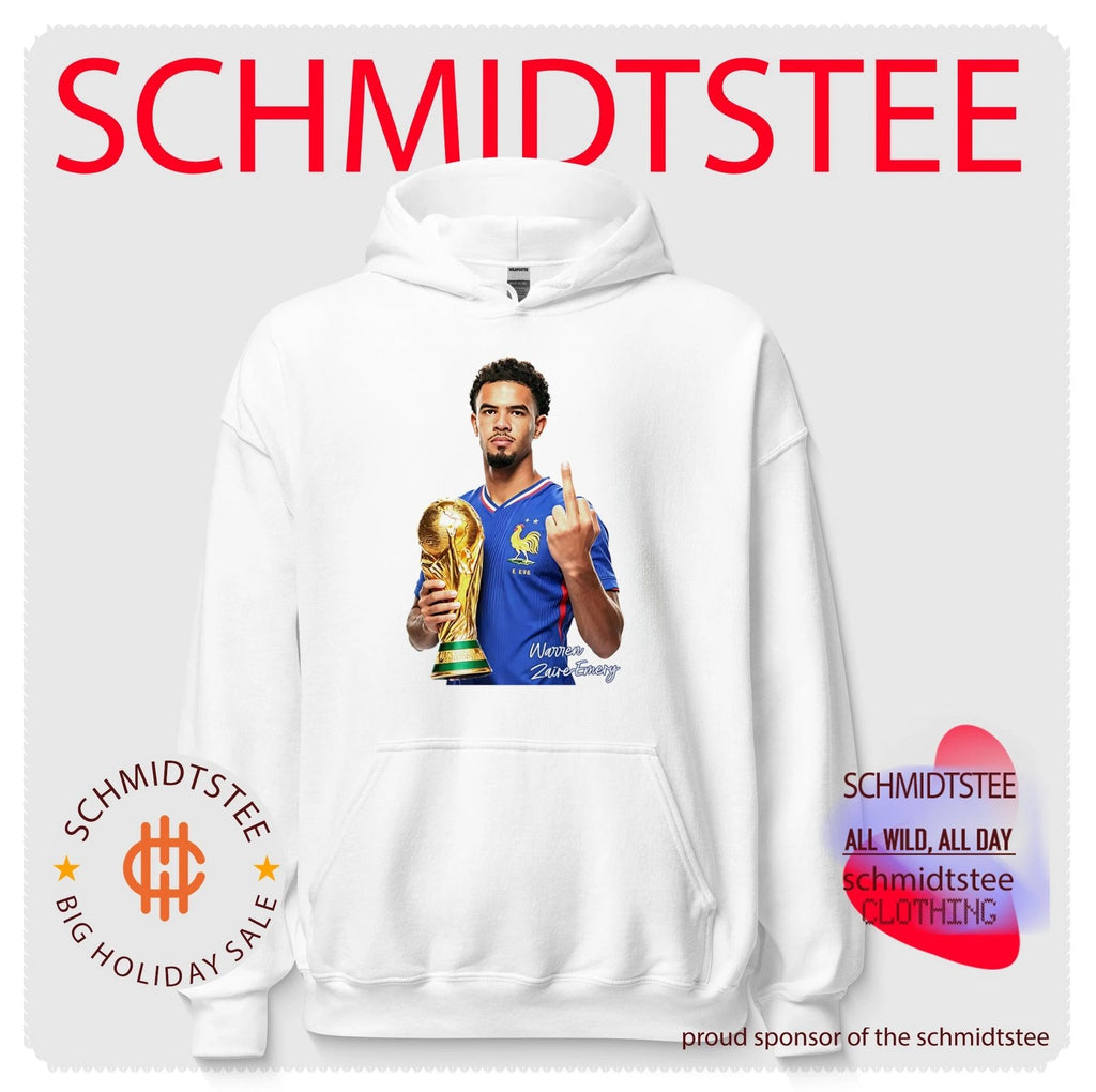 Warren Zaire-Emery France National Team World Cup trophy and middle finger shirt