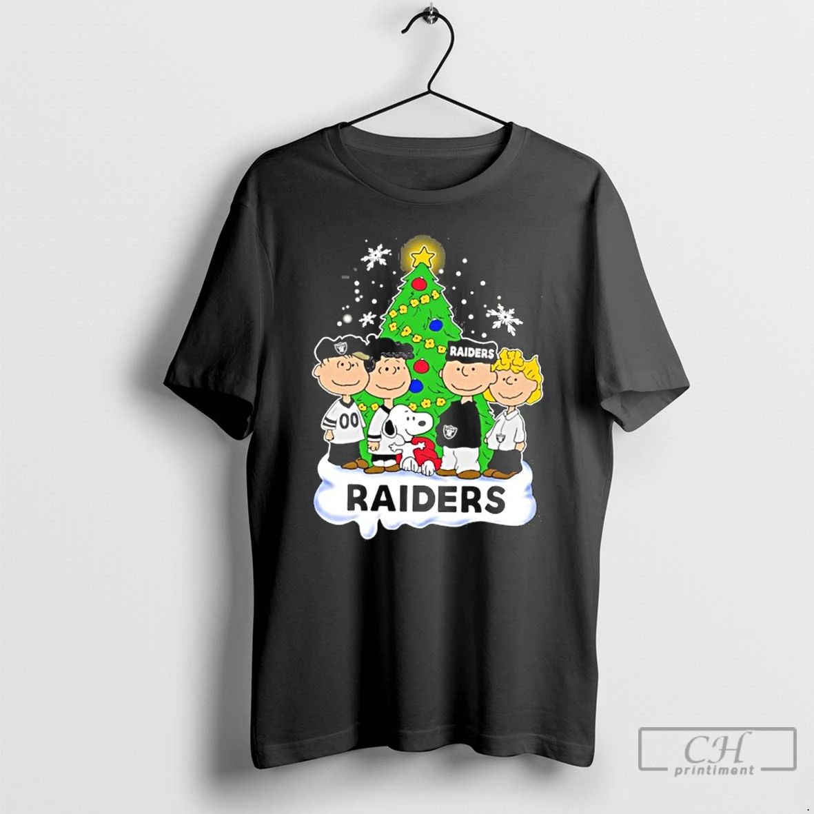 Classic Raiders Peanuts With Friends Christmas T Shirts