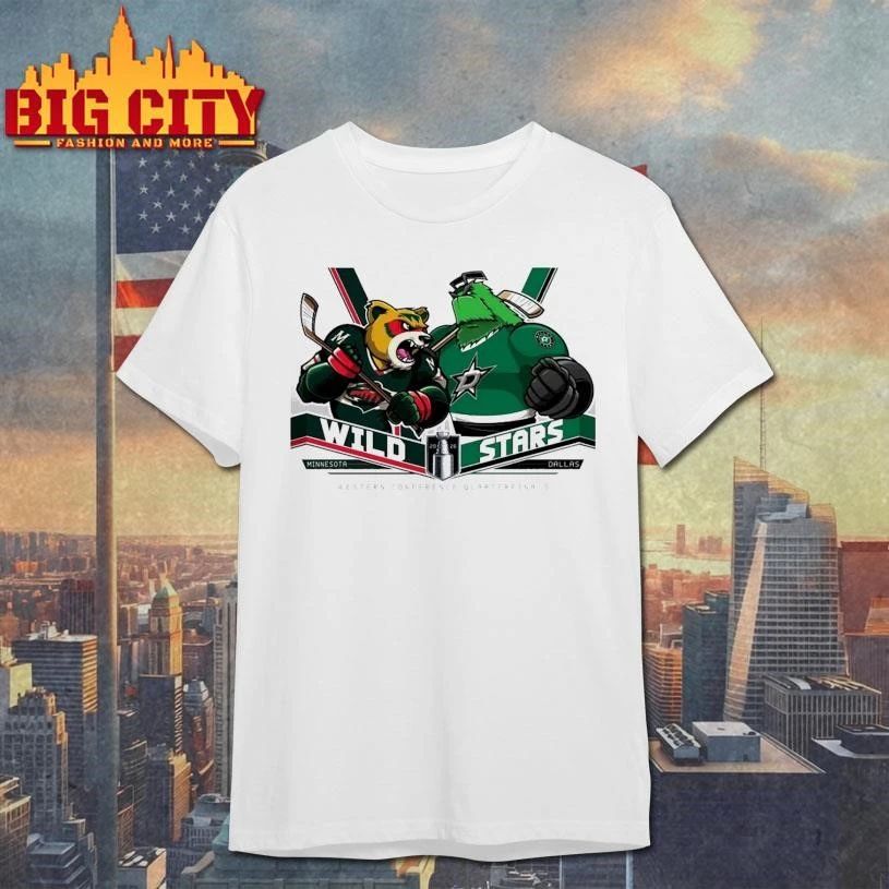 Minnesota Wild Vs Dallas Stars NHL Stanley Cup Playoff 2026 Eastern Conference Quarter Final Mascot Shirt
