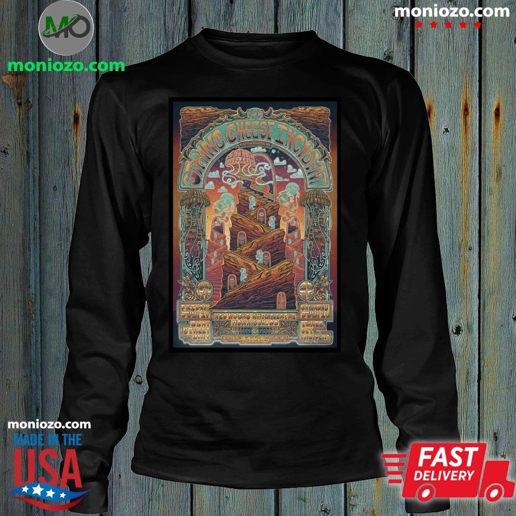 The String Cheese Incident Red Rocks Amphitheatre 2026 Tour Poster T-Shirt