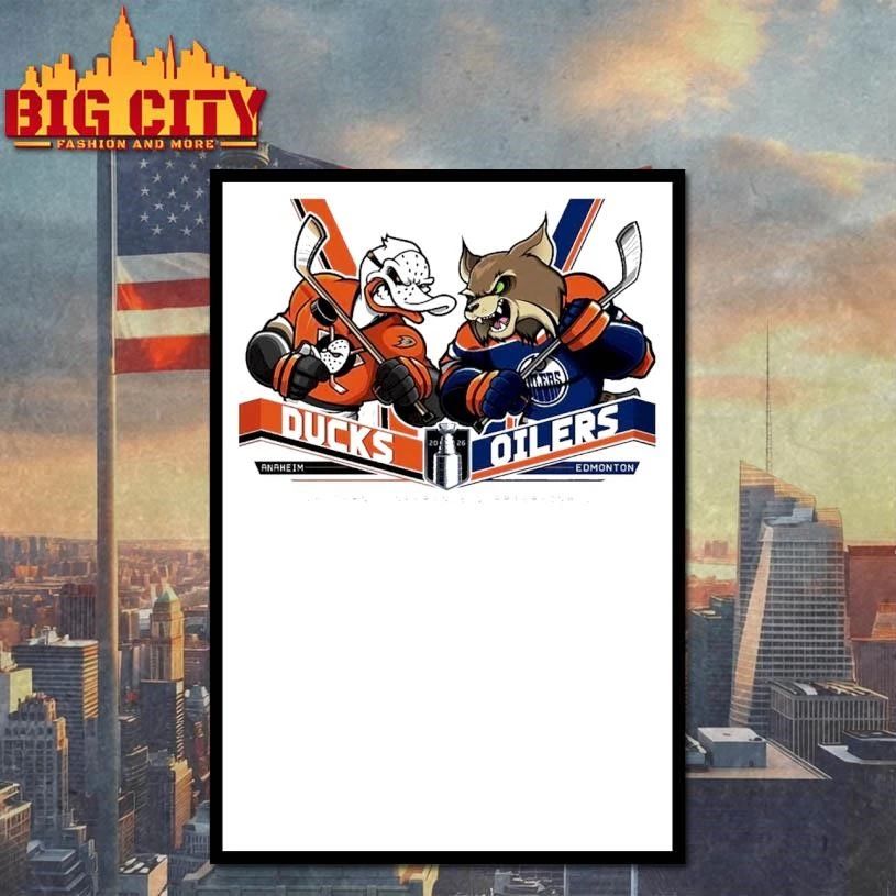 Anaheim Ducks Vs Edmonton Oilers NHL Stanley Cup Playoff 2026 Eastern Conference Quarter Final Mascot Shirt