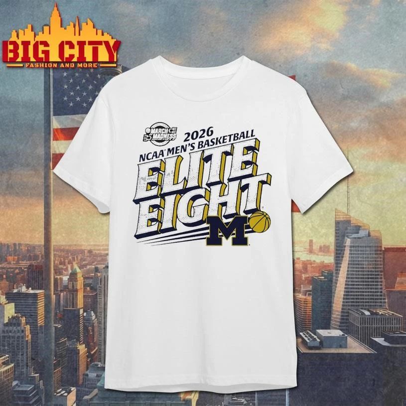 Michigan Wolverines NCAA Division I Men’s Basketball Final Four Indianapolis March Madness 2026 Elite Eight College Shirt