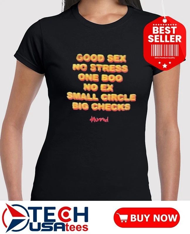 Good sex no stress one boo no ex small circle big checks shirt
