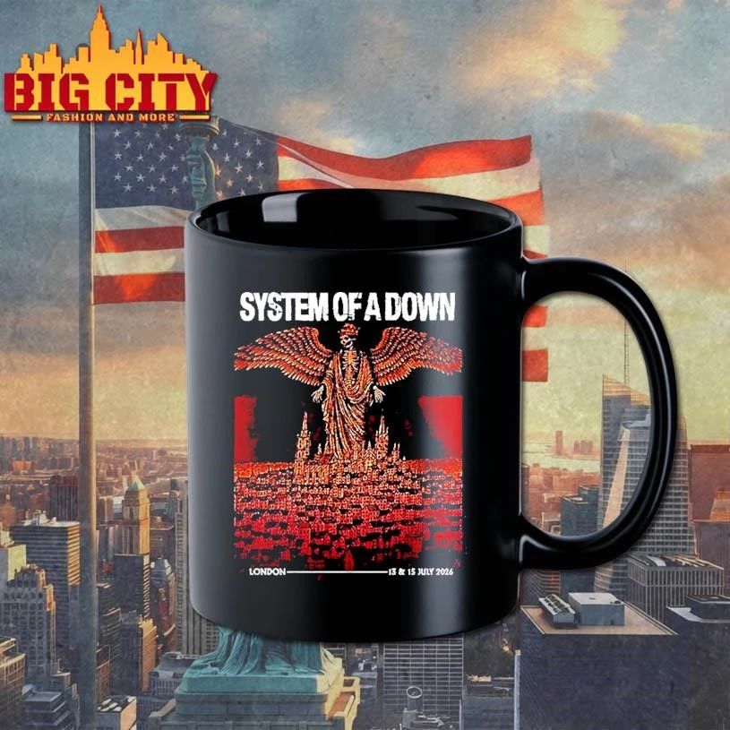 System Of A Down Soad London Uk 2026 Pop Up Shop At Tottenham Stadium On 13 And 15 2026 Shirt