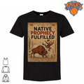Native Prophecy Fulfilled Buffalo Tossing MAGA Man Political Meme Graphic Shirt